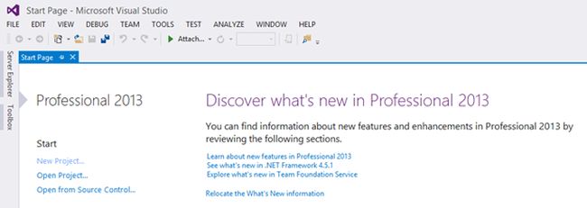 Visual Studio in your machine